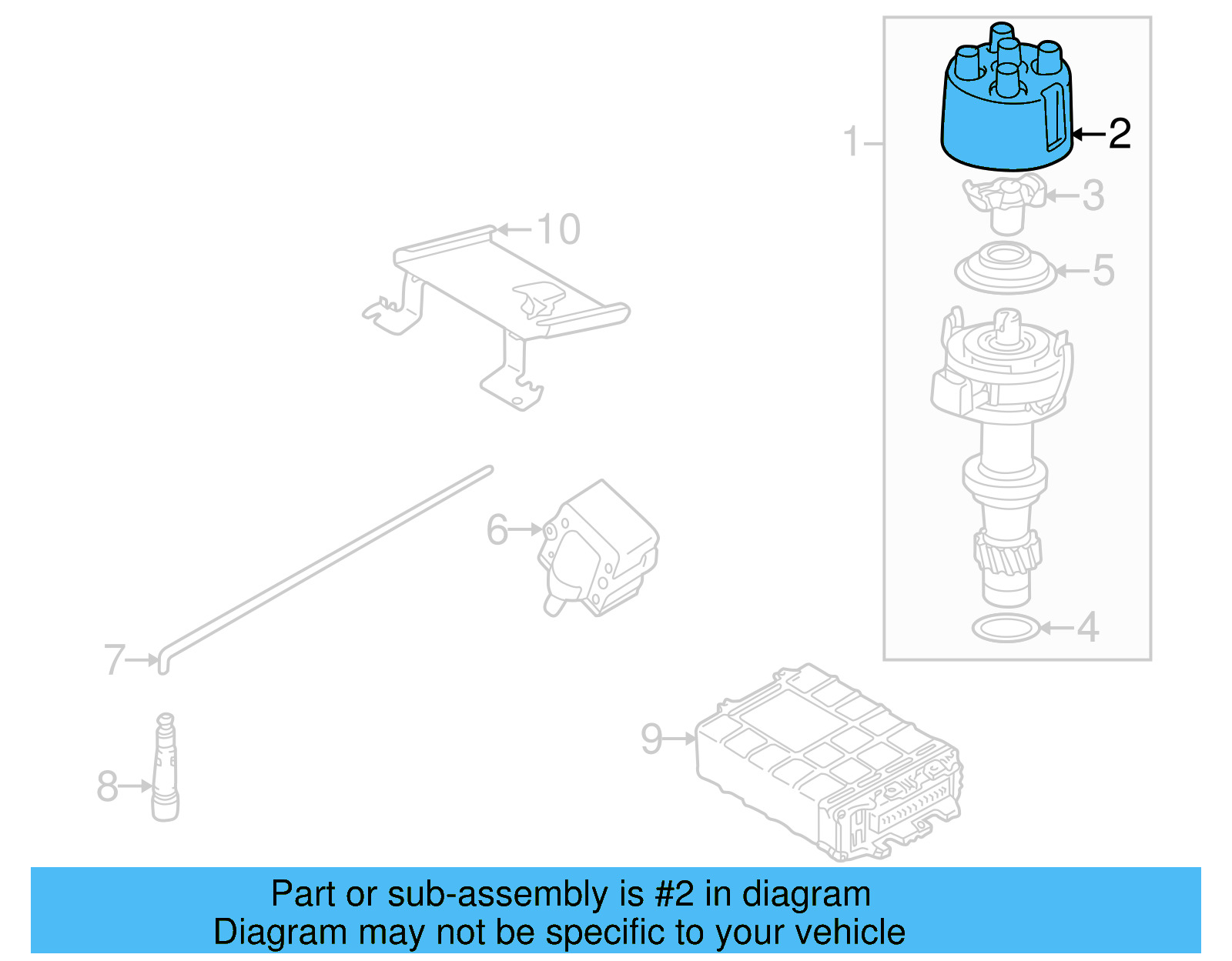 Distributor Cap 051-905-207 - View 6
