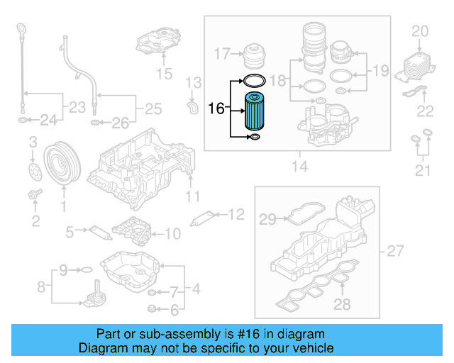 Oil Filter 057-115-561-M - View 10