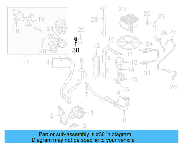 Vacuum Reservoir Bracket 058-129-814 - View 4