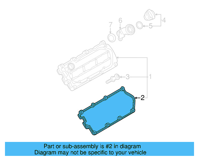 Valve Cover Gasket 059-103-483-M - View 3