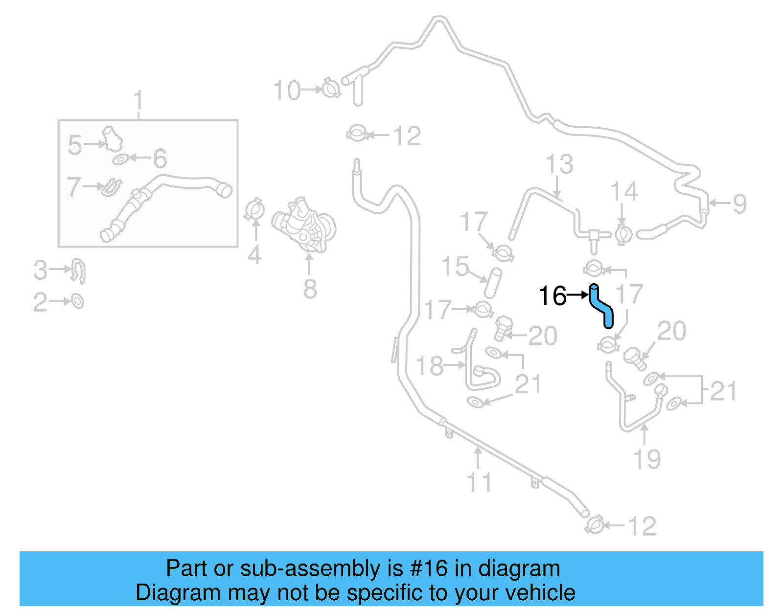 Connector Hose 059-121-055-E - View 2