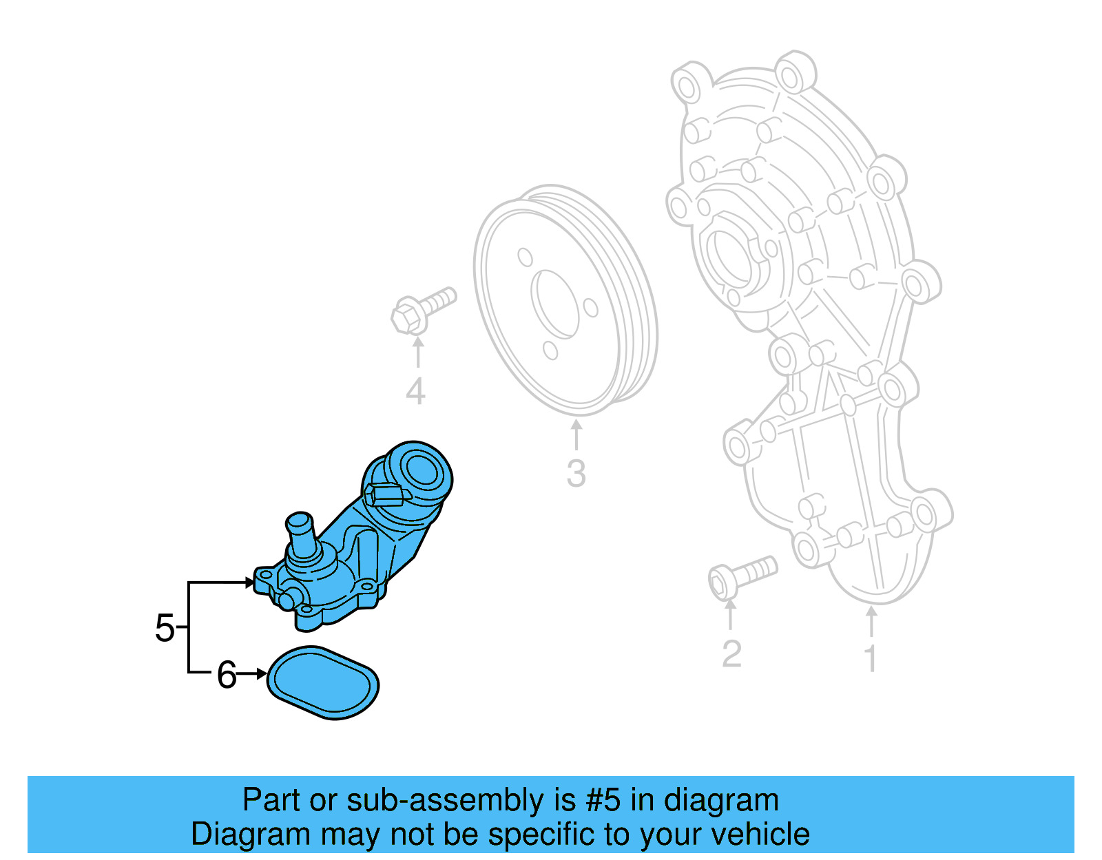 Thermostat Unit 059-121-737-AM - View 7