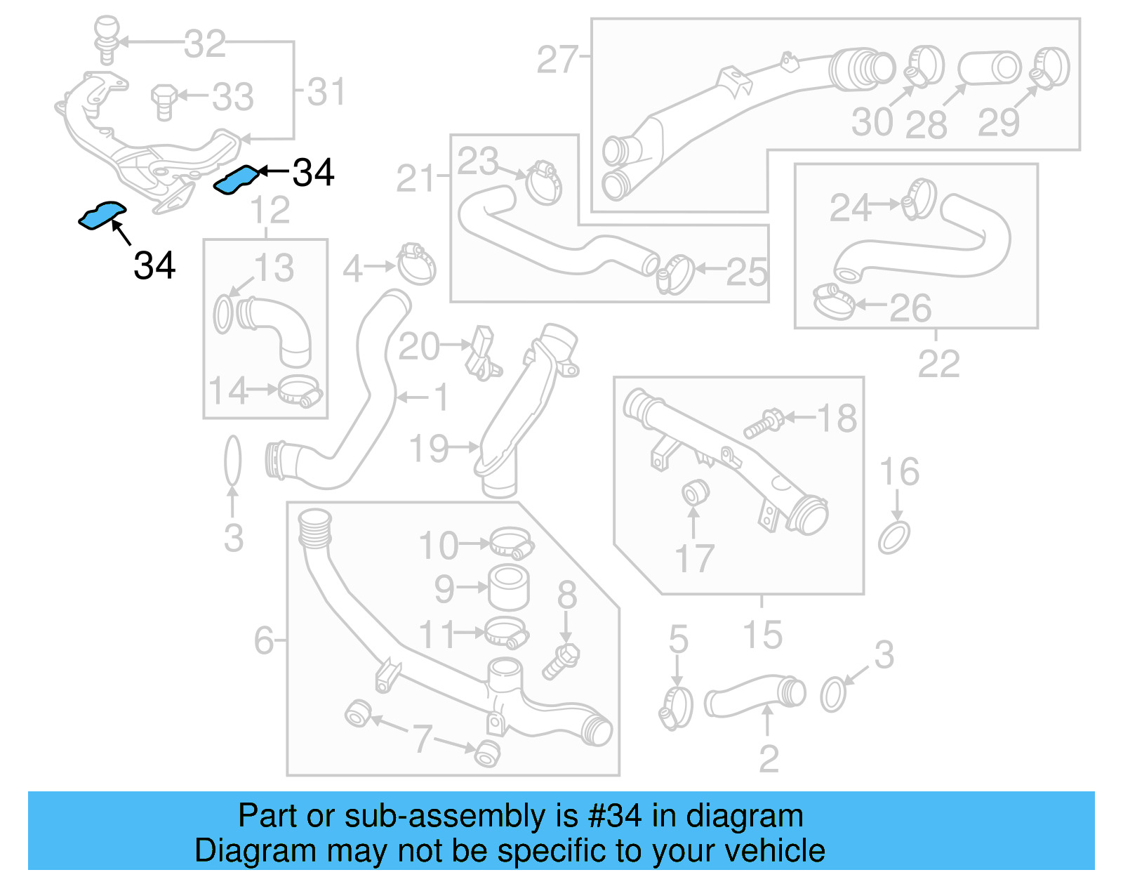 Engine Intake Manifold Gasket 059-129-717-L - View 7