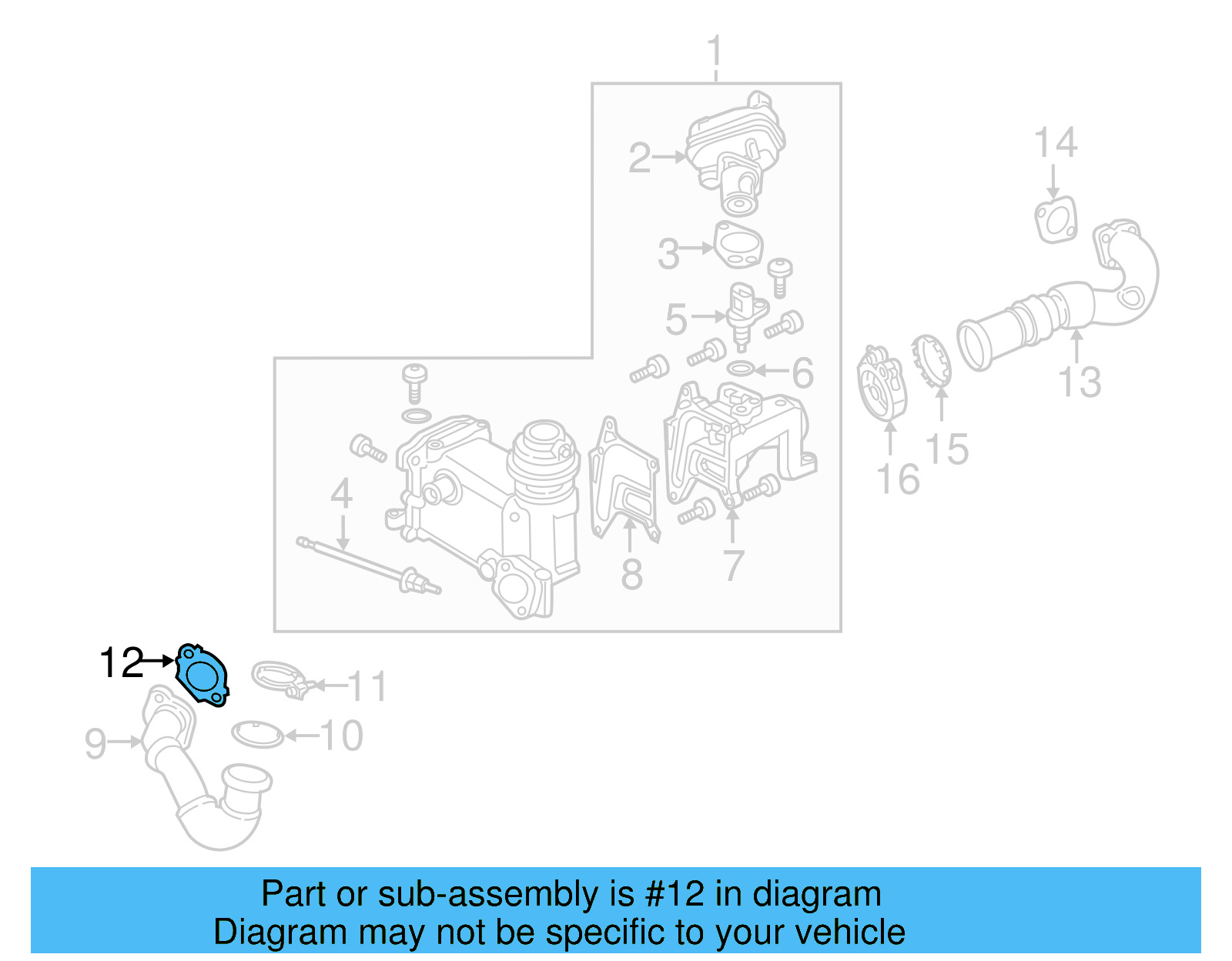 Connector Pipe Gasket 059-131-358-B - View 12