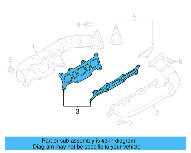 Manifold Gasket 059-253-039-N - View 5