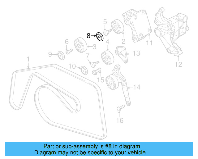 Idler Pulley Dust Cap 059-903-310-B