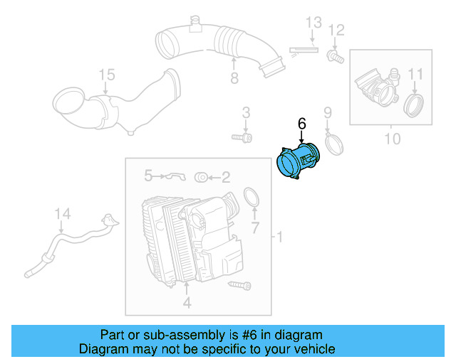 Mass Air Flow Sensor 059-906-461-N