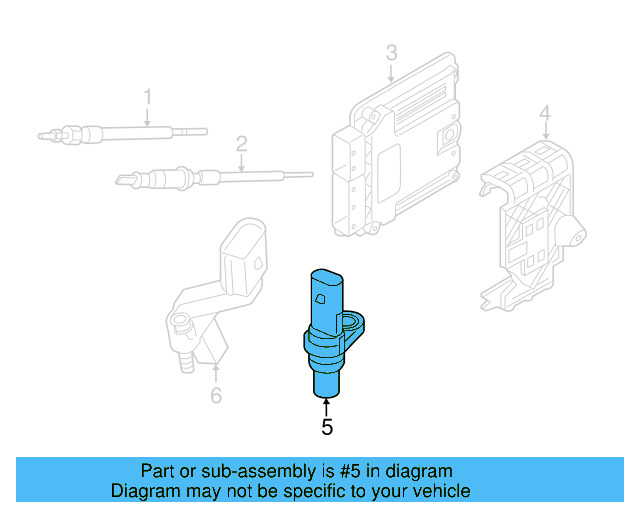 Camshaft Sensor 05E-907-601-D - View 16