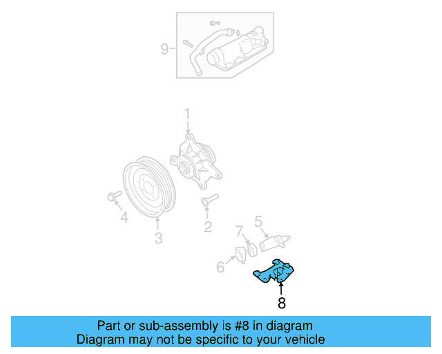 Auxiliary Pump Bracket 066-959-209 - View 9