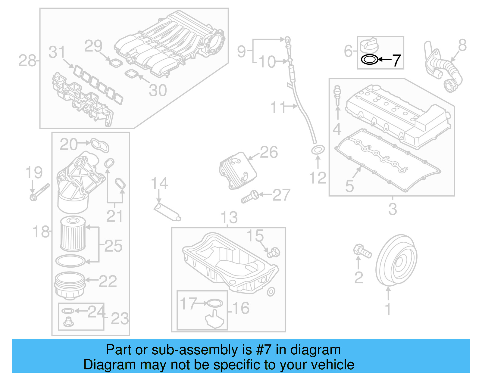 Filler Cap Gasket 06A-103-483-D - View 28