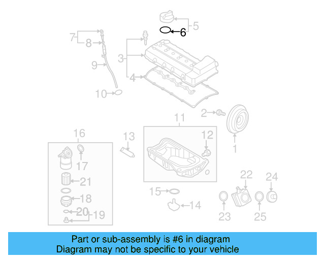 Filler Cap Gasket 06A-103-483-D - View 30