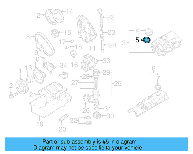 Filler Cap Gasket 06A-103-483-D - View 32