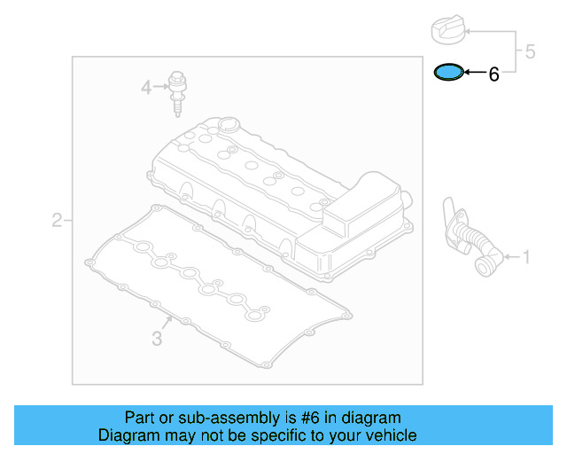 Filler Cap Gasket 06A-103-483-D - View 85