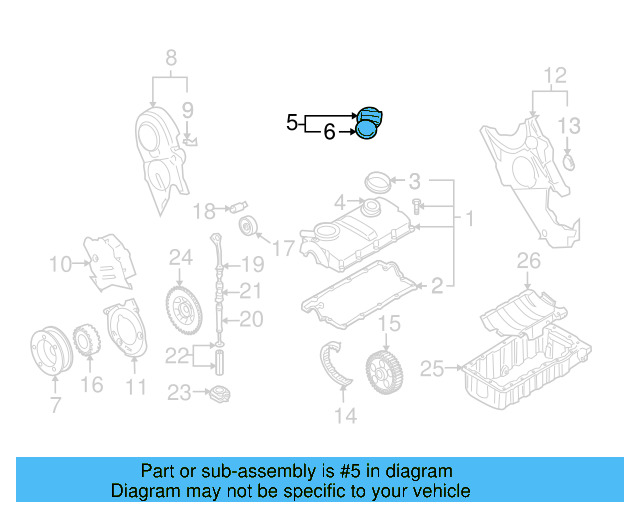 Filler Cap Gasket 06A-103-483-D - View 38