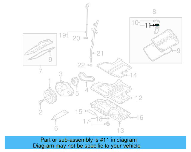 Filler Cap Gasket 06A-103-483-D - View 96