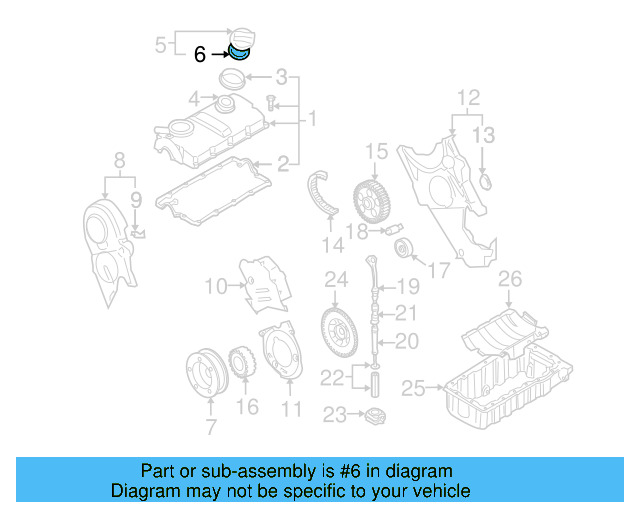 Filler Cap Gasket 06A-103-483-D - View 40