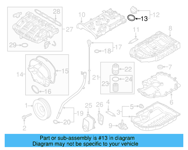Filler Cap Gasket 036-115-111-B - View 120
