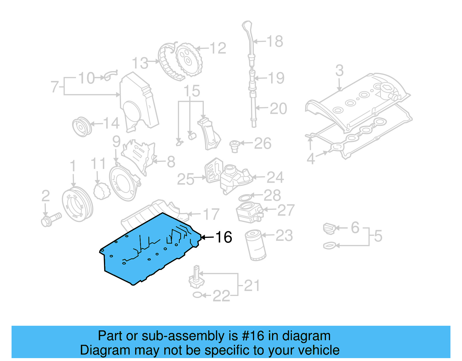 Oil Pan 06A-103-601-AP - View 7