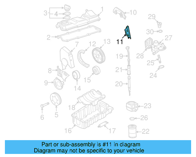 Engine Timing Cover 06A-109-129-A - View 8