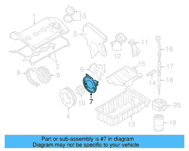 Engine Timing Cover 06A-109-175-B - View 13