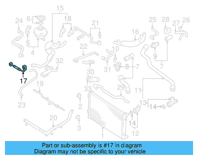 Water Hose Assembly 06A-121-497-AA - View 7