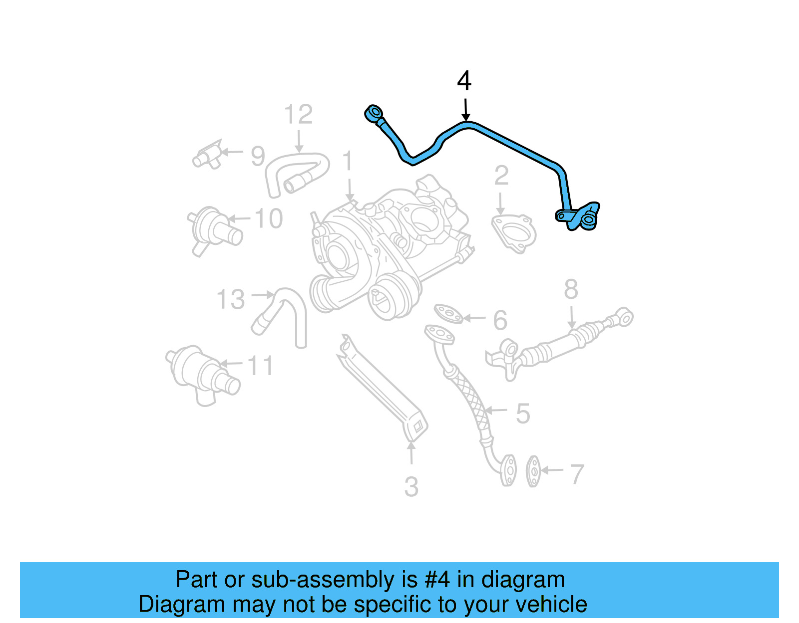 Oil Inlet Line 06A-145-778-D - View 11