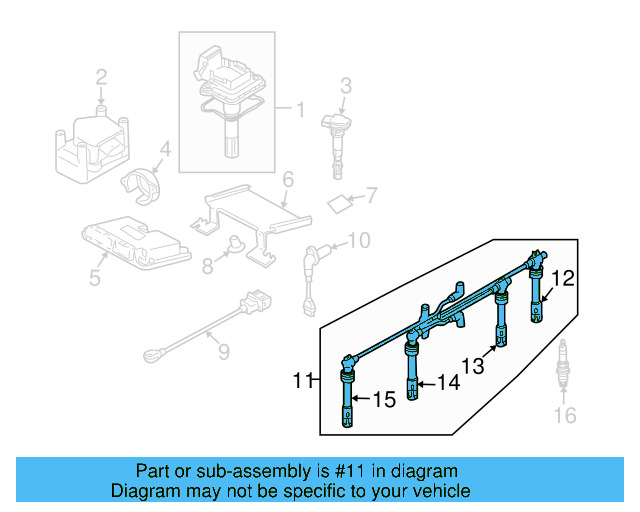 Plug Wire Set 06A-905-409-N - View 7