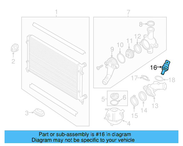 Temp Sensor 06A-919-501-A - View 95