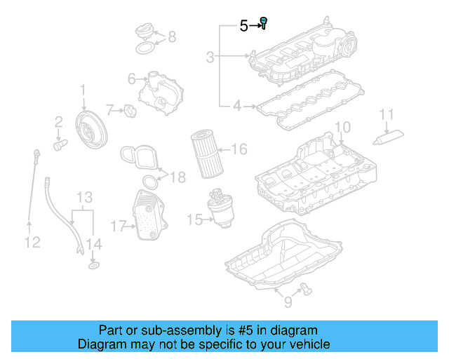 Valve Cover Bolt 06B-103-831-J - View 44