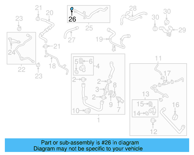 Overflow Hose 1K0-122-447-GR - View 10