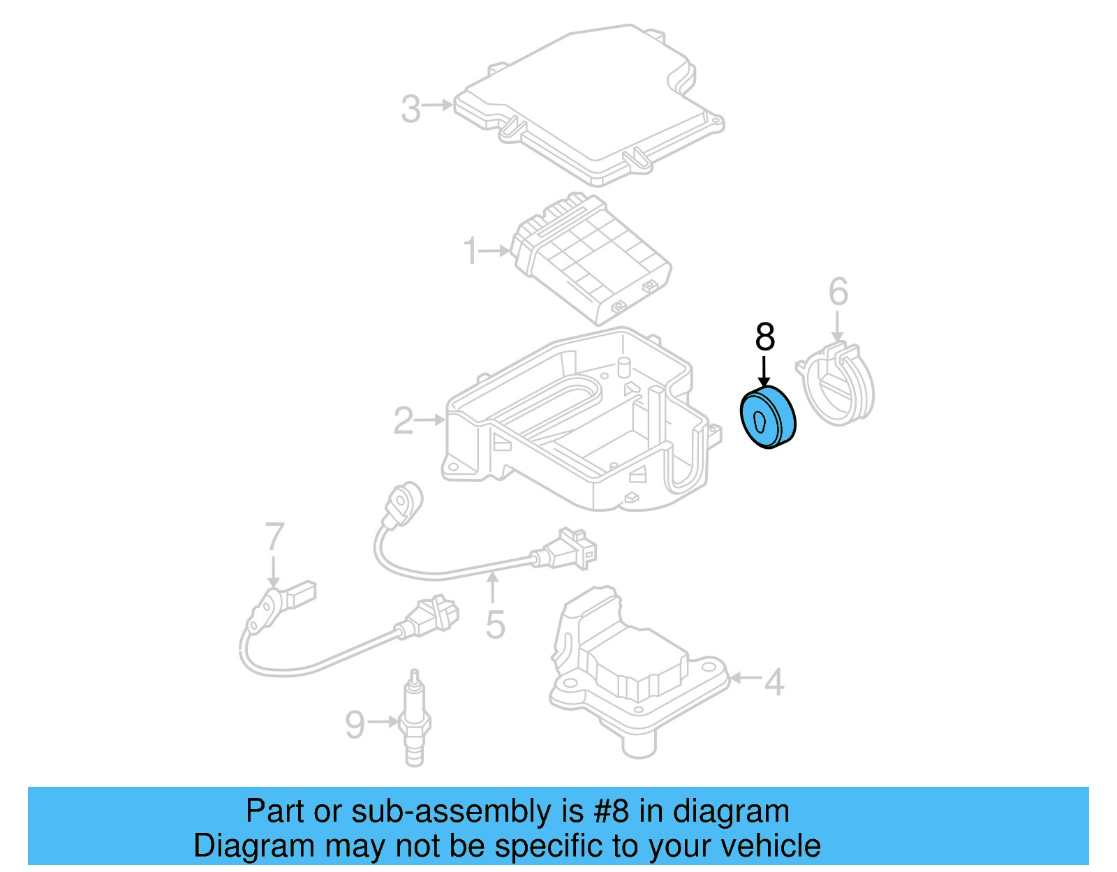 Rotor Sensor 06B-905-234-A - View 5
