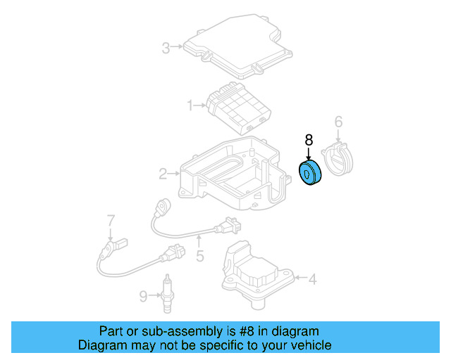 Rotor Sensor 06B-905-234-A - View 7