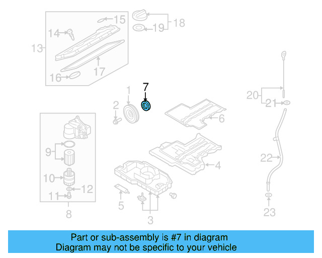 Engine Crankshaft Seal 06C-103-085 - View 5