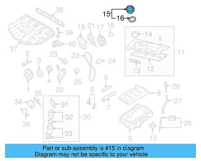 Filler Cap 06C-103-485-N - View 11