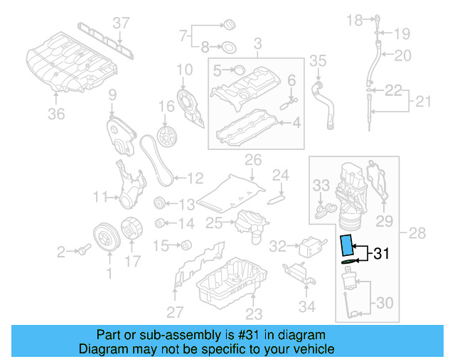 Oil Filter 06D-115-562 - View 36