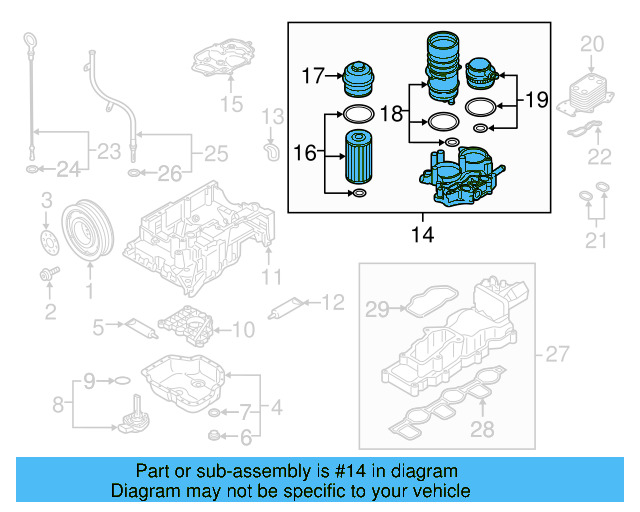 Oil Filter Housing 059-115-397-AG - View 12