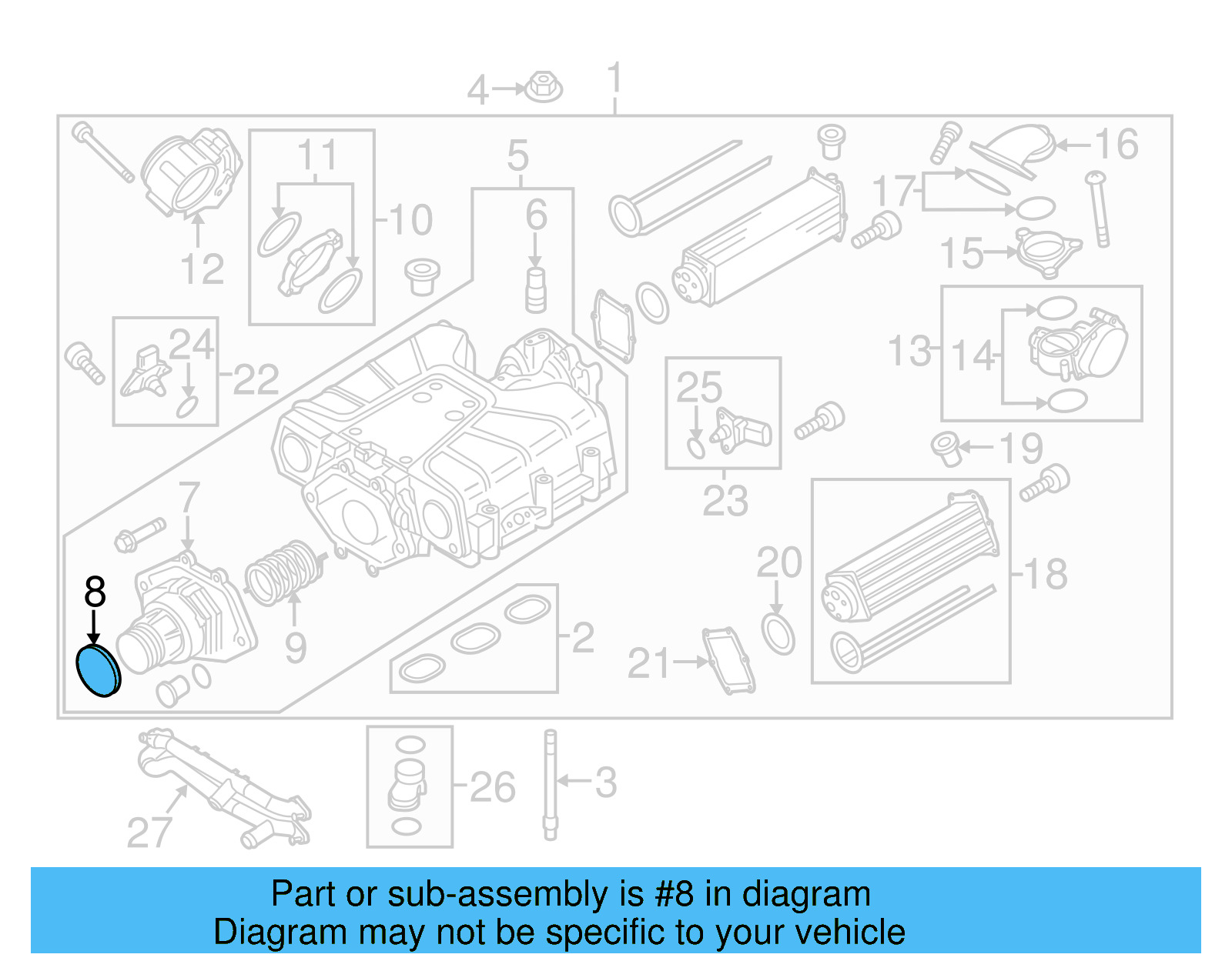 Drive Unit Cap 06E-145-218-A - View 6