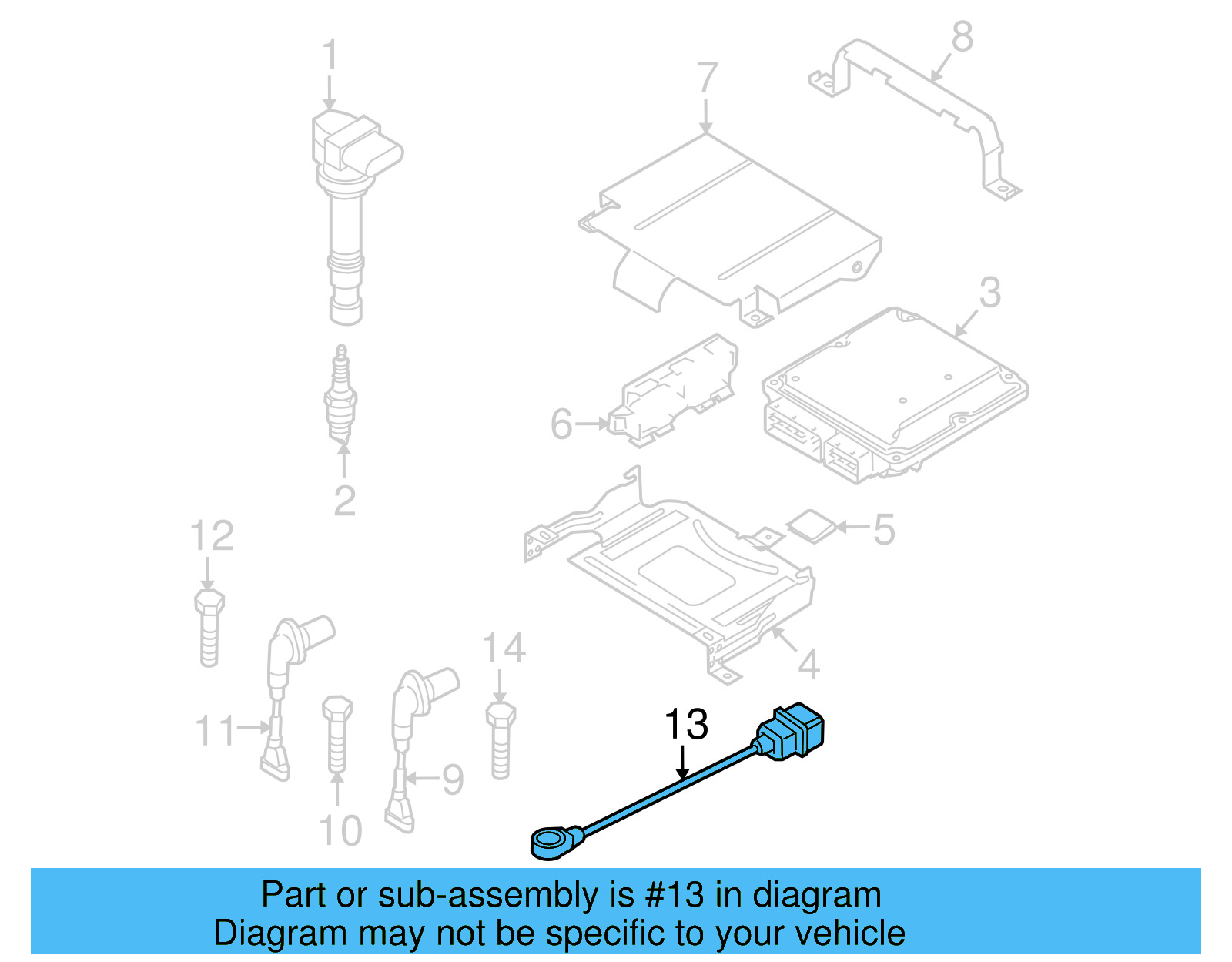 Knock Sensor 06E-905-377-J - View 13