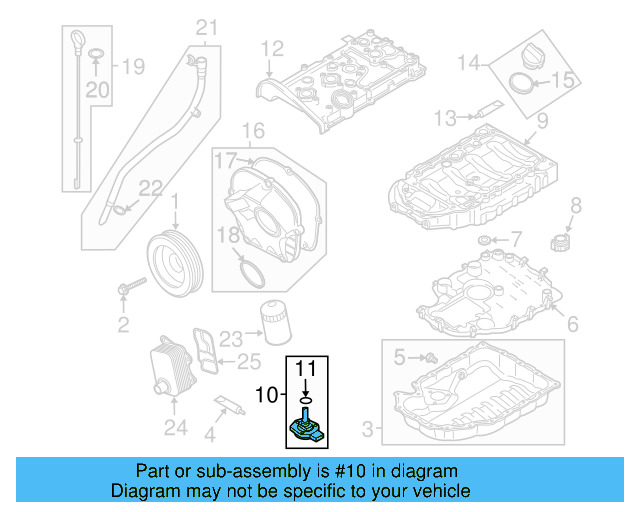Oil Level Sensor 06E-907-660 - View 43