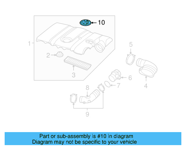 Engine Cover Emblem 06F-103-940 - View 20