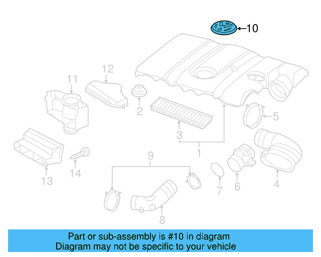 Engine Cover Emblem 06F-103-940 - View 22