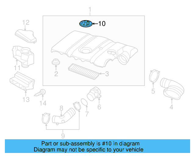 Engine Cover Emblem 06F-103-940 - View 24