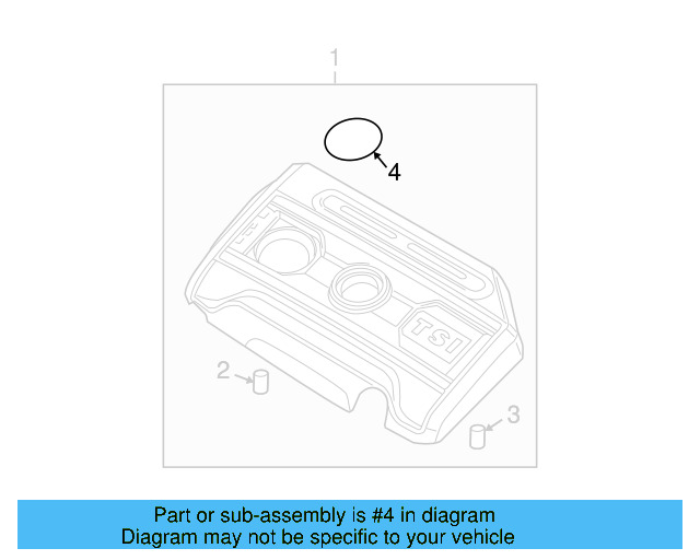 Engine Cover Emblem 06F-103-940 - View 75