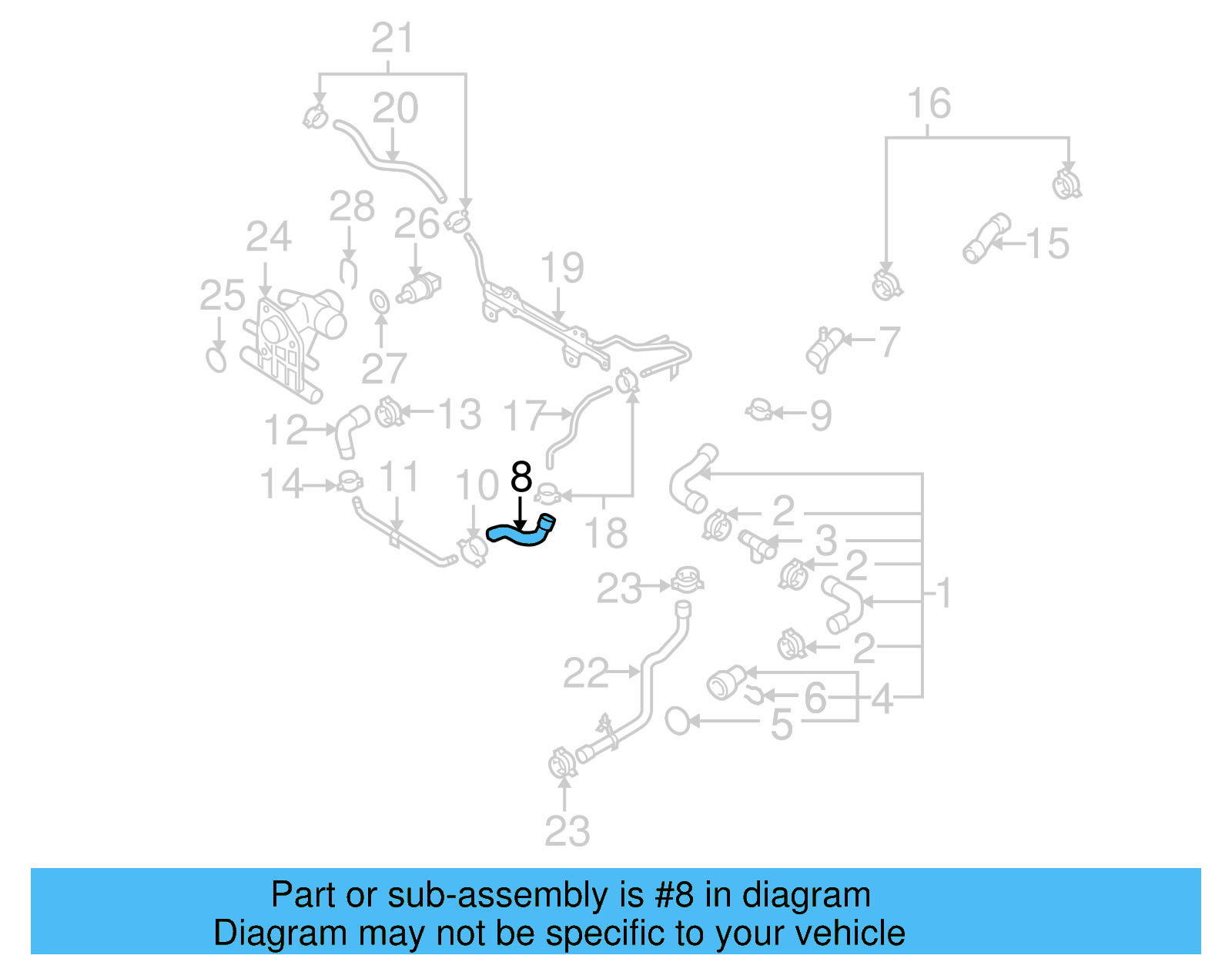 Hose 06F-121-063-D - View 4