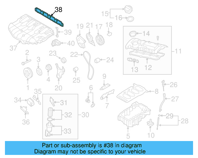 Manifold Gasket 06F-129-717-D - View 13