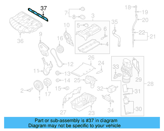 Manifold Gasket 06F-129-717-D - View 28