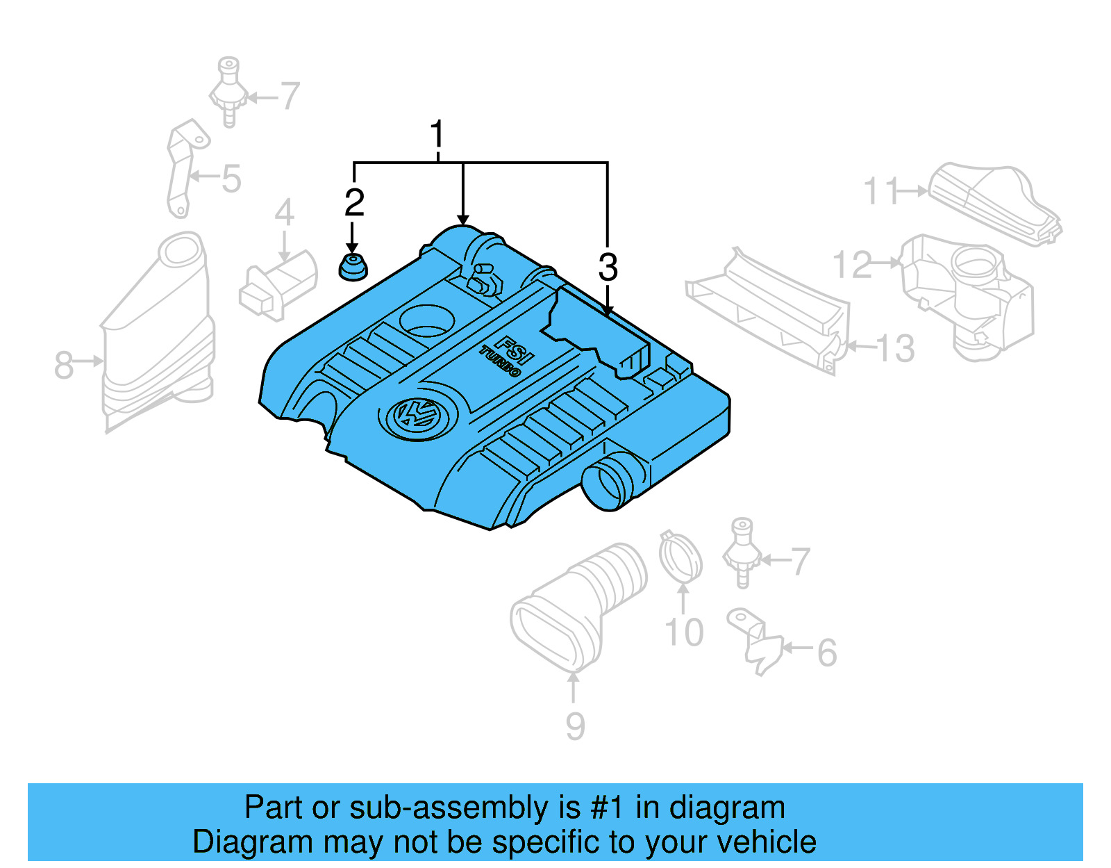 Air Cleaner Assembly 06F-133-837-AH