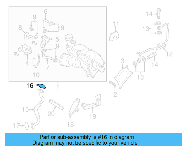 Oil Return Tube Gasket 06F-145-757-L - View 51