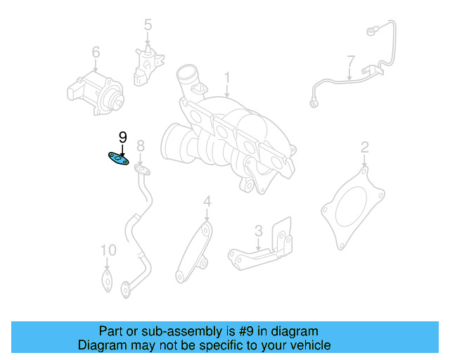 Oil Return Tube Gasket 06F-145-757-L - View 27