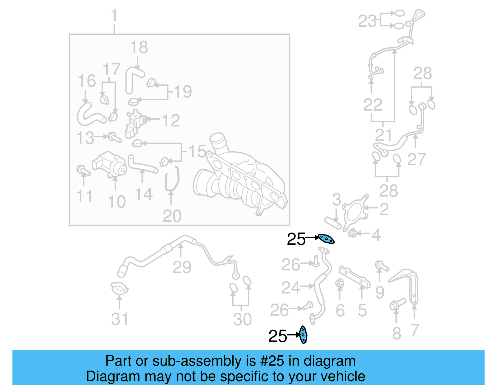 Oil Return Tube Gasket 06F-145-757-L - View 22